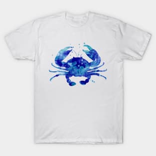 Blue Crab Watercolor Painting T-Shirt